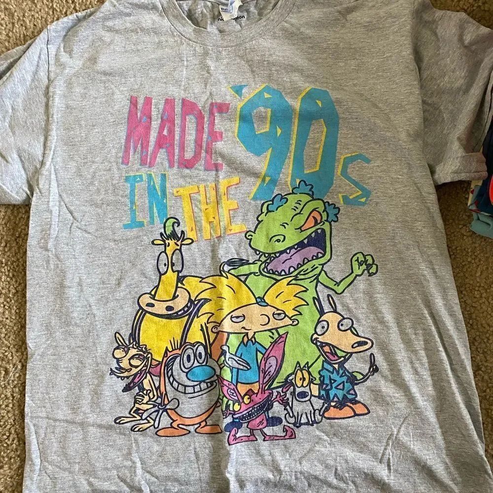 Mens Nickelodeon Made in the 90s Cartoon Tshirt